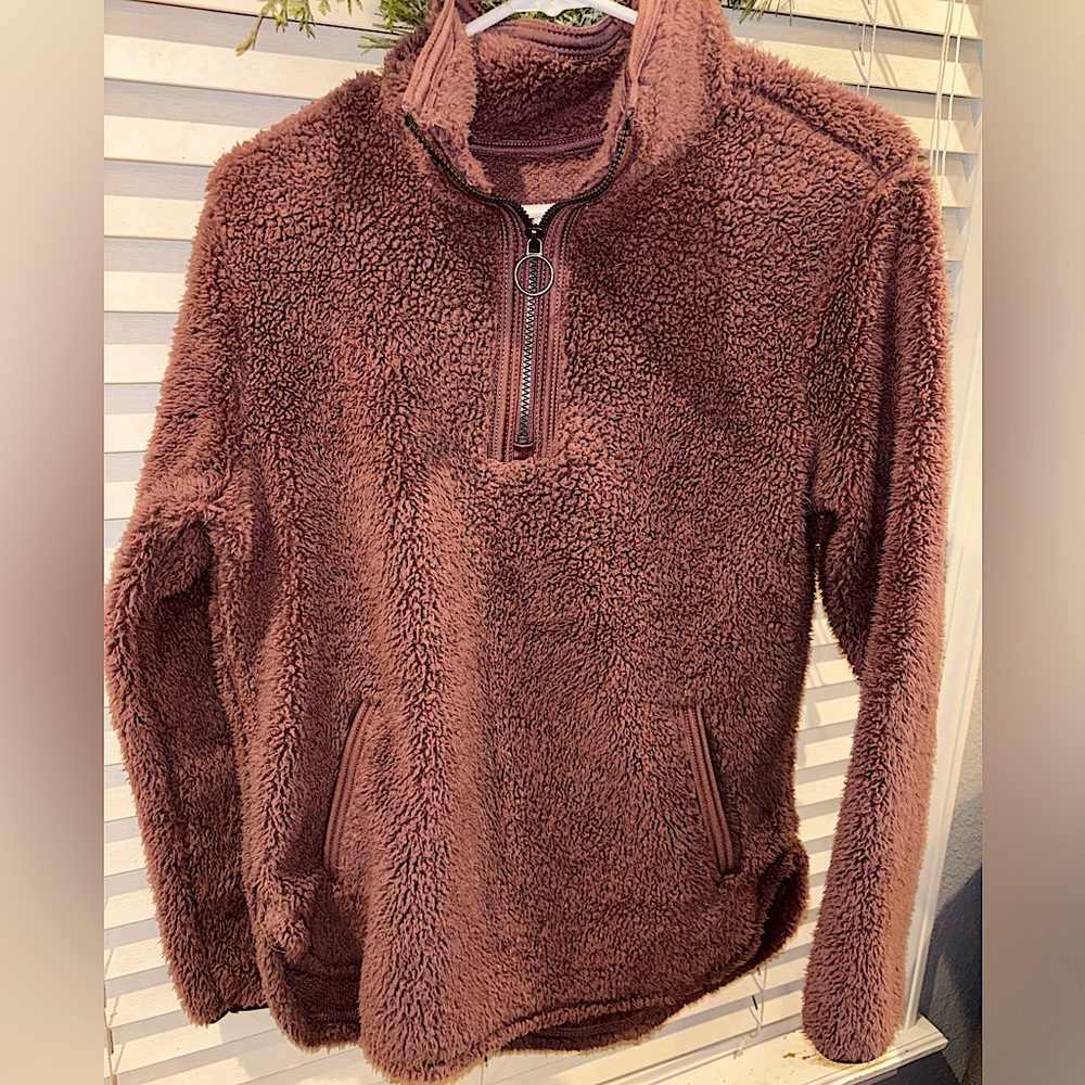 3/4 Sherpa pullover
